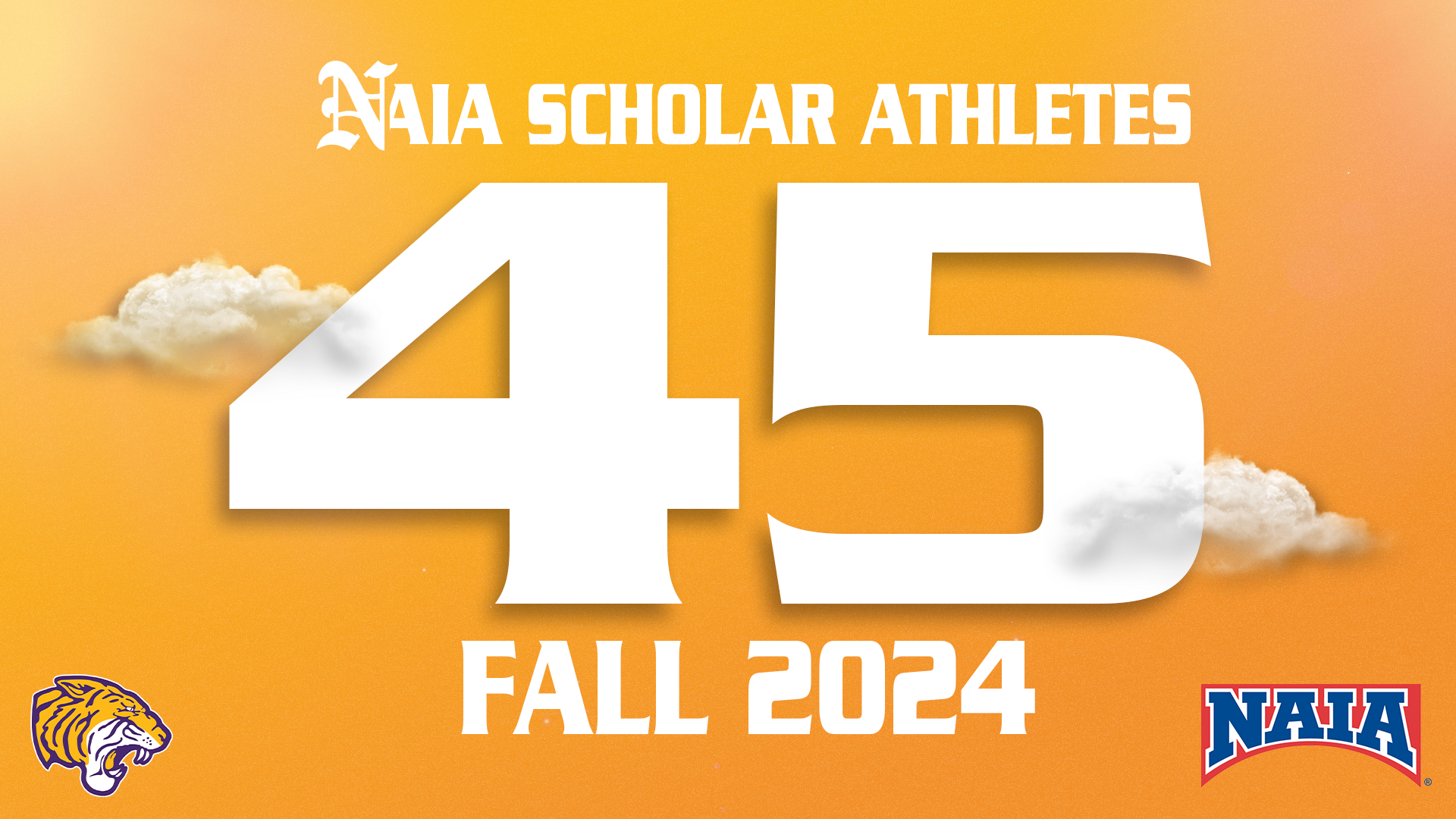 45 TIGERS NAMED NAIA SCHOLAR-ATHLETES FROM FALL SPORTS