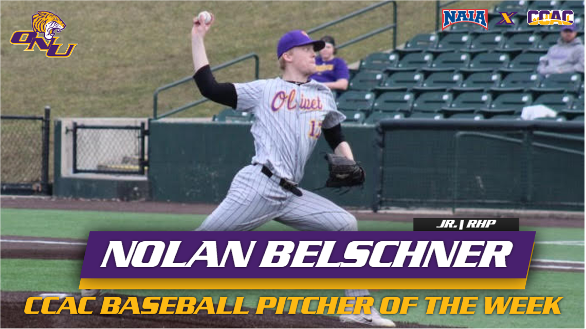 BELSCHNER NAMED FIRST CCAC PITCHER OF THE WEEK FOR THE 2022 SEASON