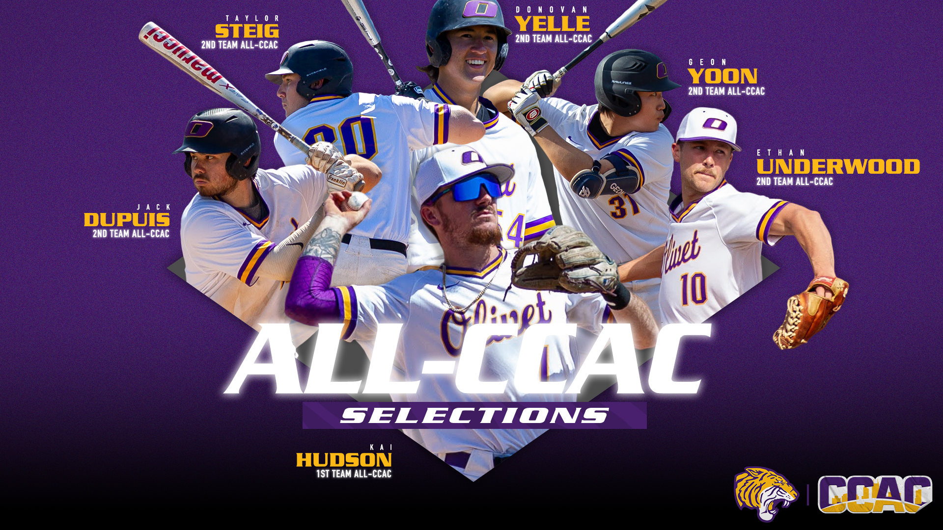 SIX TIGERS EARN ALL-CONFERENCE RECOGNITION FROM CCAC