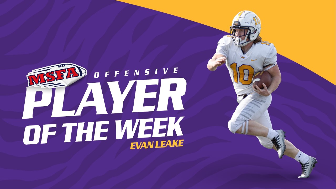 LEAKE NETS MSFA MIDWEST OFFENSIVE PLAYER OF THE WEEK HONOR