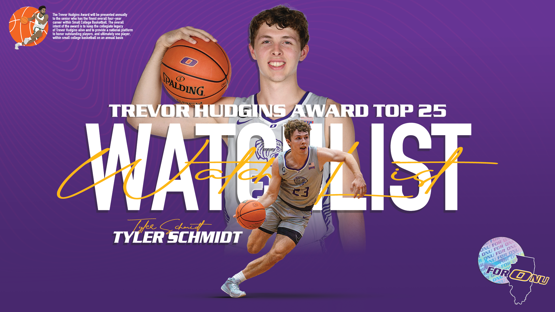 SCHMIDT NAMED TO TREVOR HUDGINS AWARD TOP 25 WATCH LIST