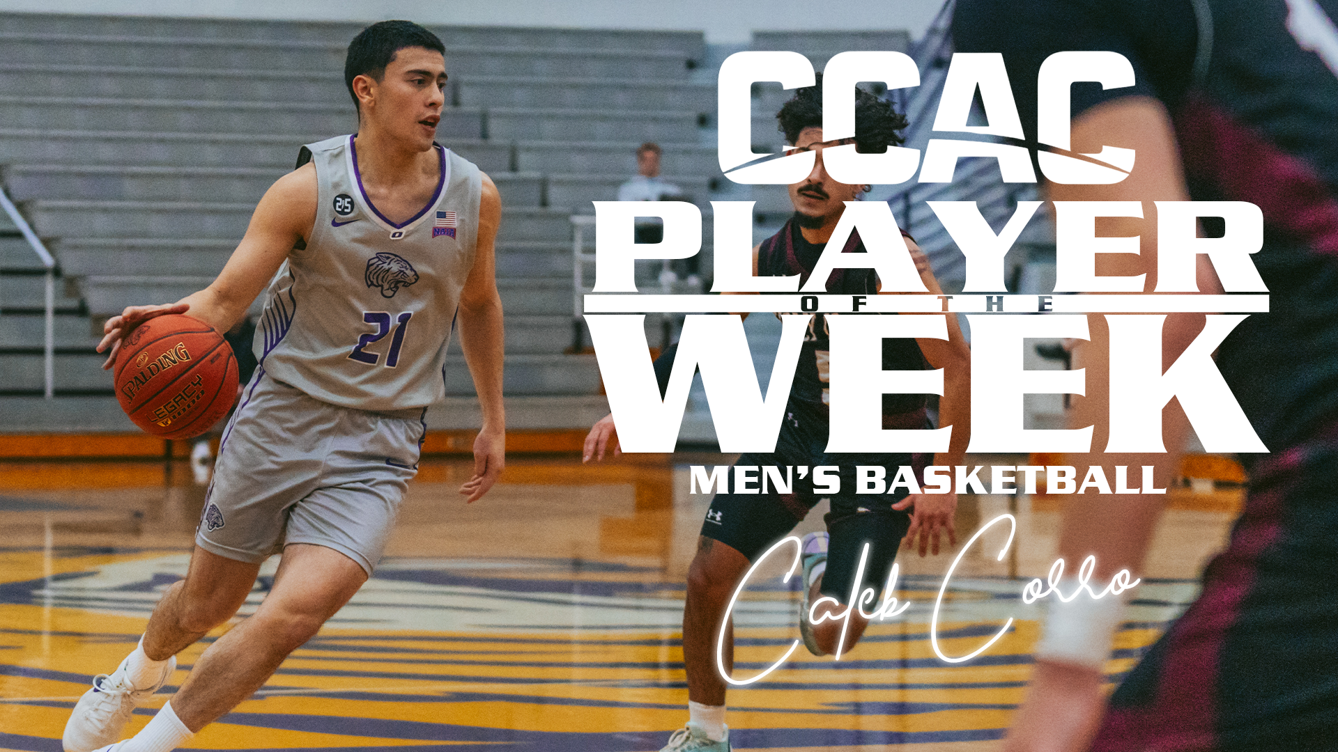 CORRO COLLECTS THIRD CCAC OFFENSIVE PLAYER OF THE WEEK AWARD
