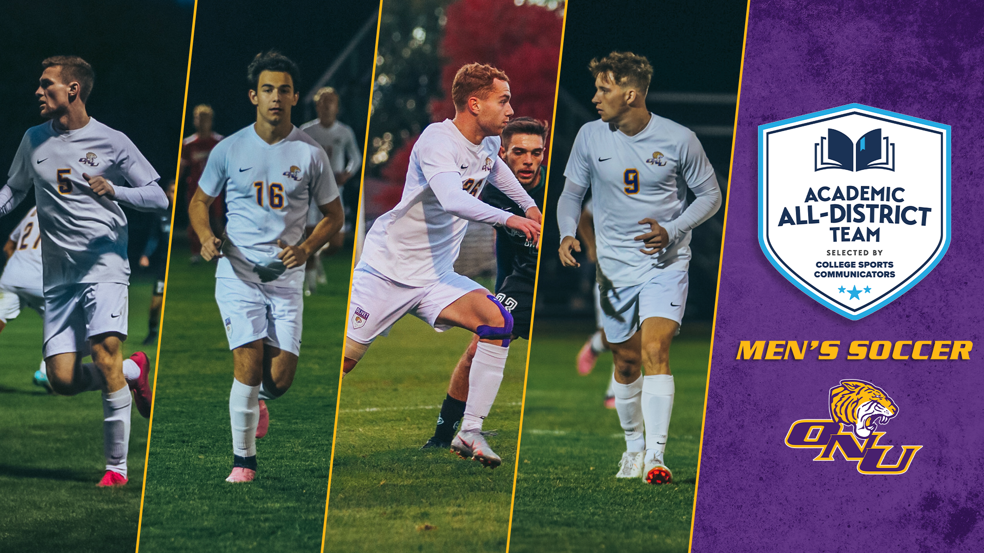 FOUR TIGERS NAMED TO COSIDA ACADEMIC ALL-DISTRICT MEN&rsquo;S SOCCER TEAM