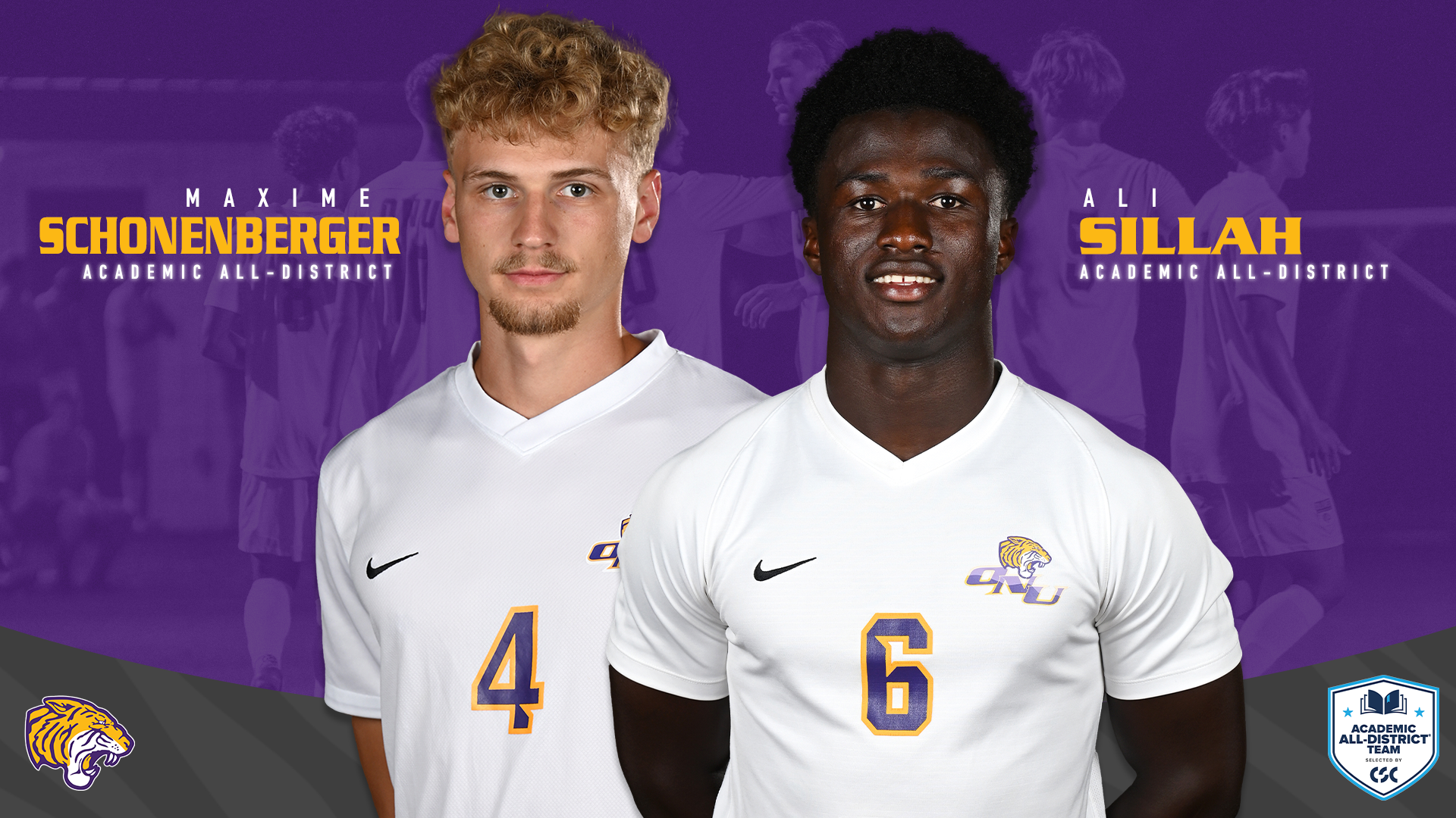 SCHONENBERGER, SILLAH NAMED TO CSC ACADEMIC ALL-DISTRICT TEAM