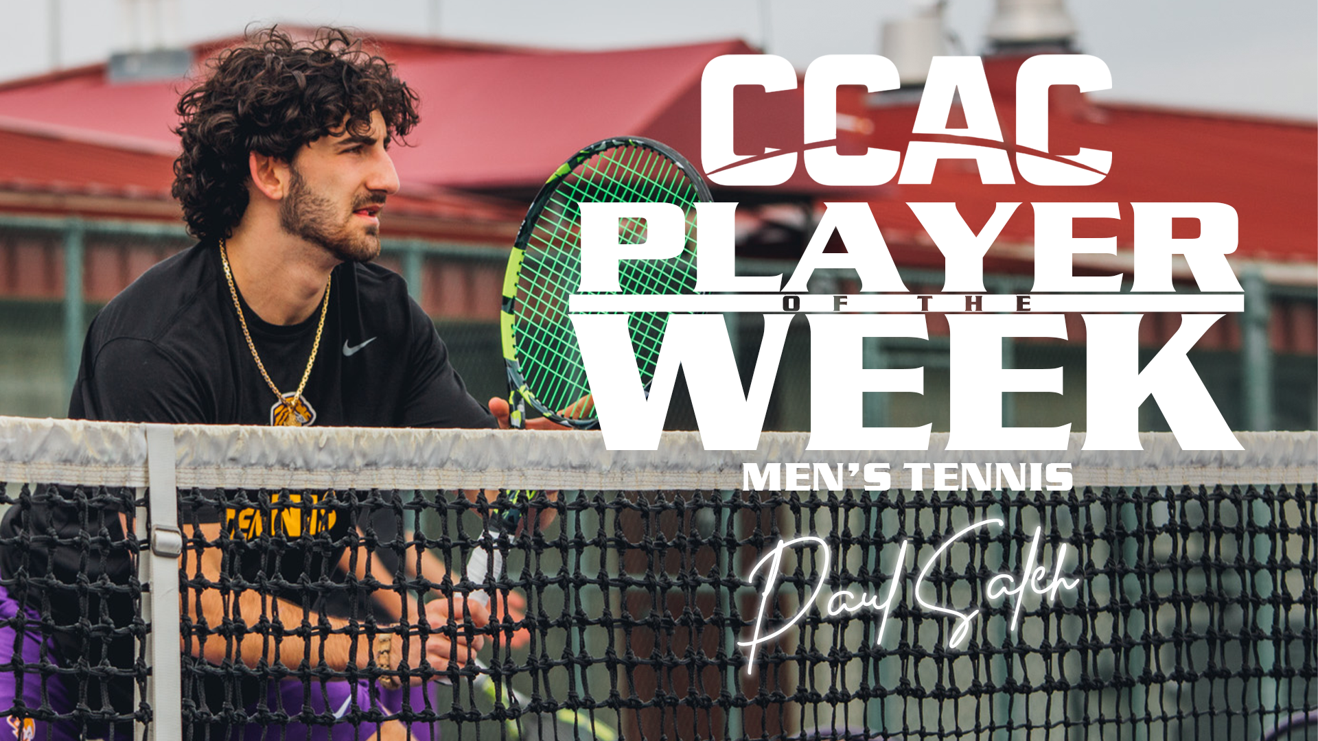 SALEH COLLECTS MEN&rsquo;S TENNIS PLAYER OF THE WEEK AWARD