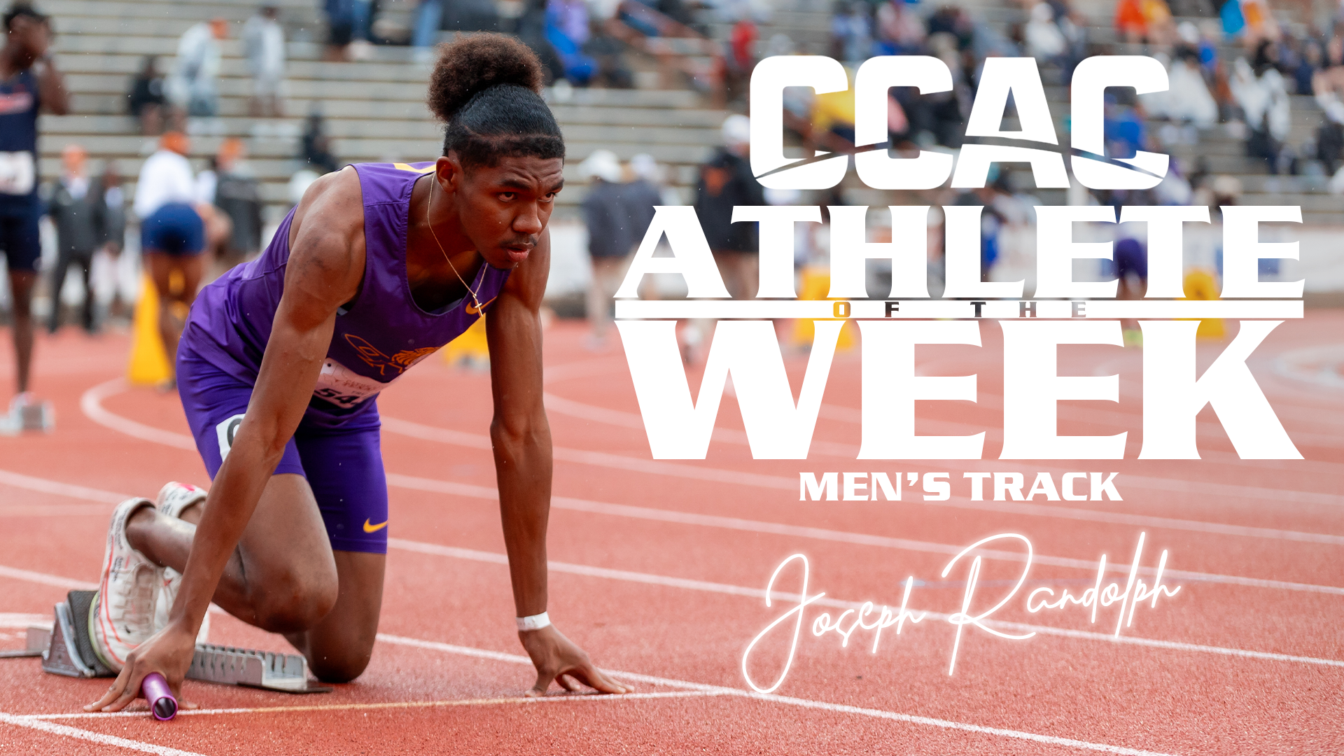 TOP MARK EARNS RANDOLPH CCAC MEN&rsquo;S TRACK ATHLETE OF THE WEEK