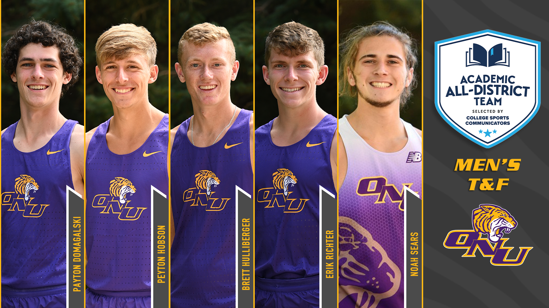 FIVE TIGERS NAMED TO ACADEMIC ALL-DISTRICT MEN&rsquo;S TRACK & FIELD TEAM