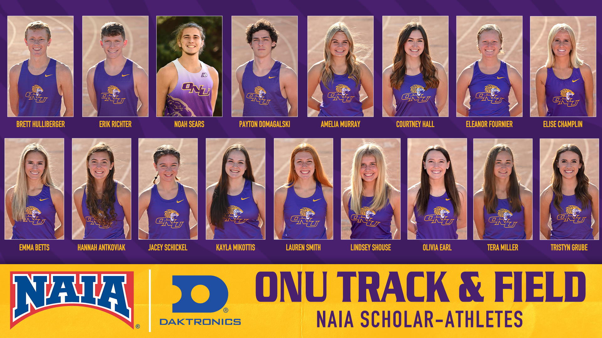 ONU TRACK & FIELD LANDS 17 ON NAIA SCHOLAR-ATHLETE HONOR ROLL