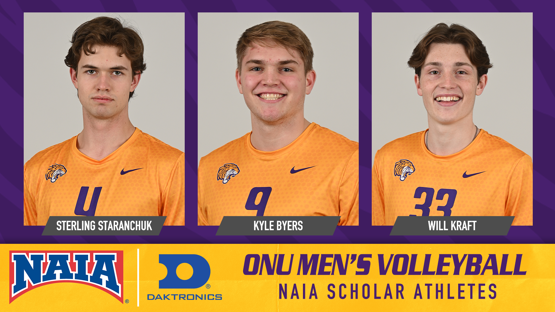 THREE TIGERS LAND ON NAIA MEN&rsquo;S VOLLEYBALL SCHOLAR-ATHLETE HONOR ROLL