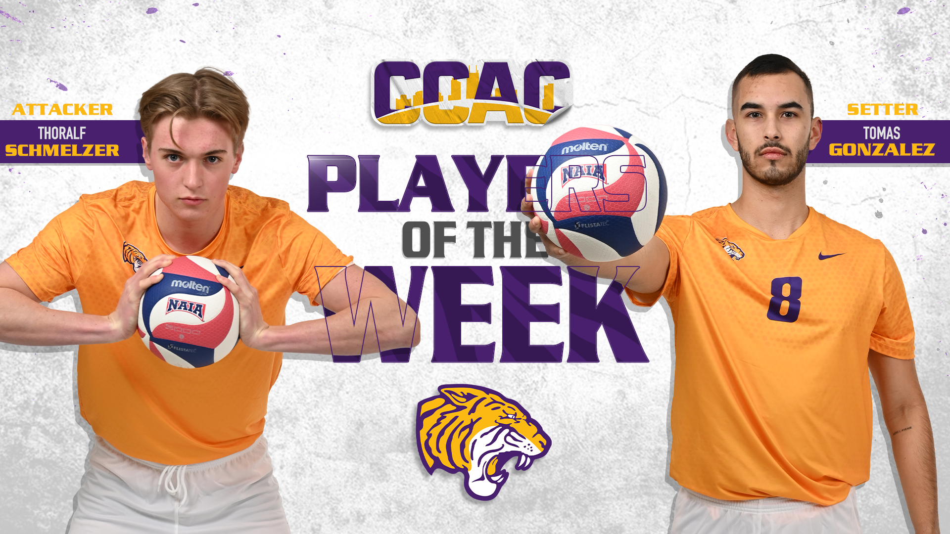 ONU'S GONZALEZ, SCHMELZER EARN CCAC WEEKLY RECOGNITION