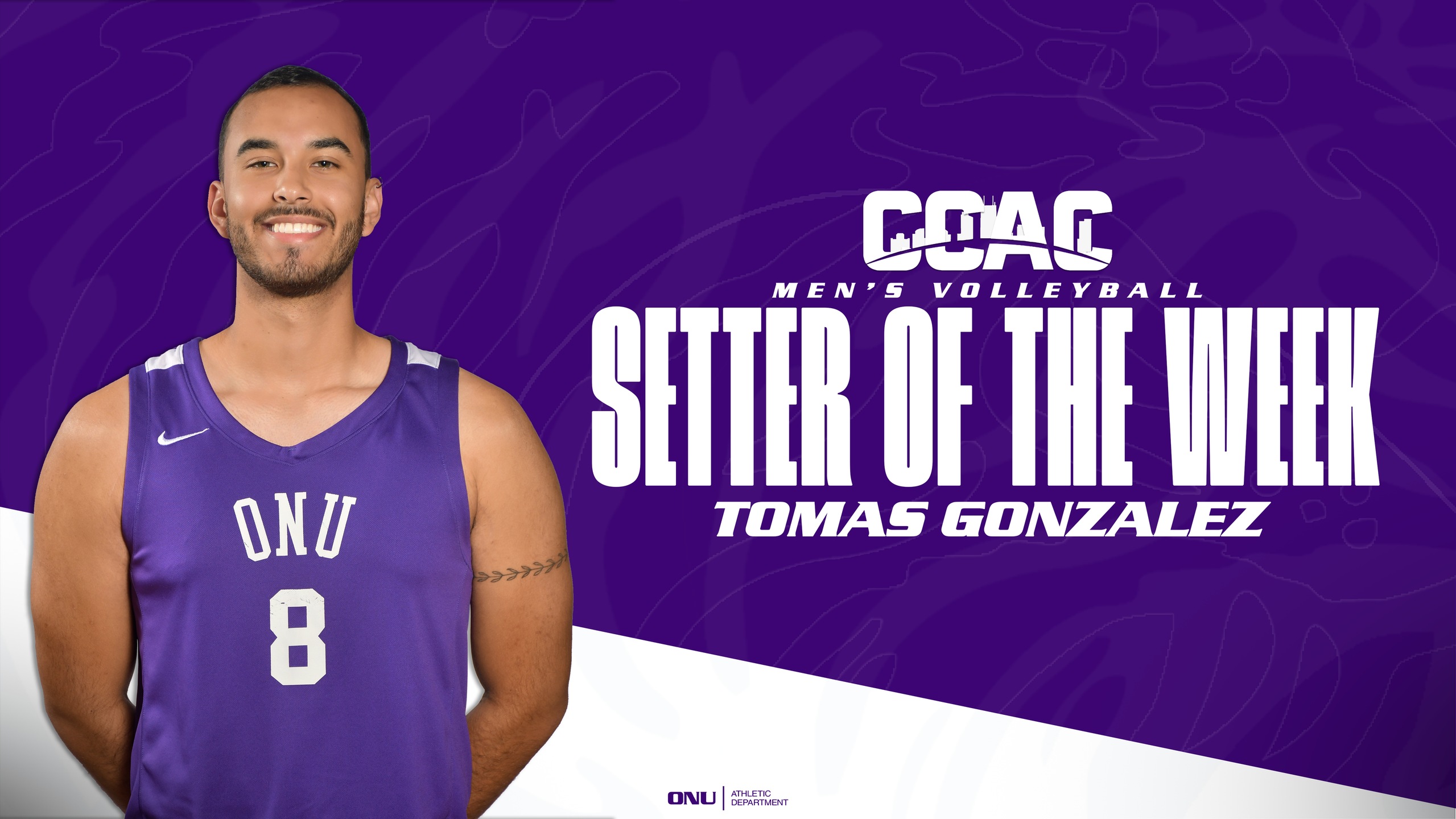 GONZALEZ EARNS CCAC SETTER OF THE WEEK HONOR