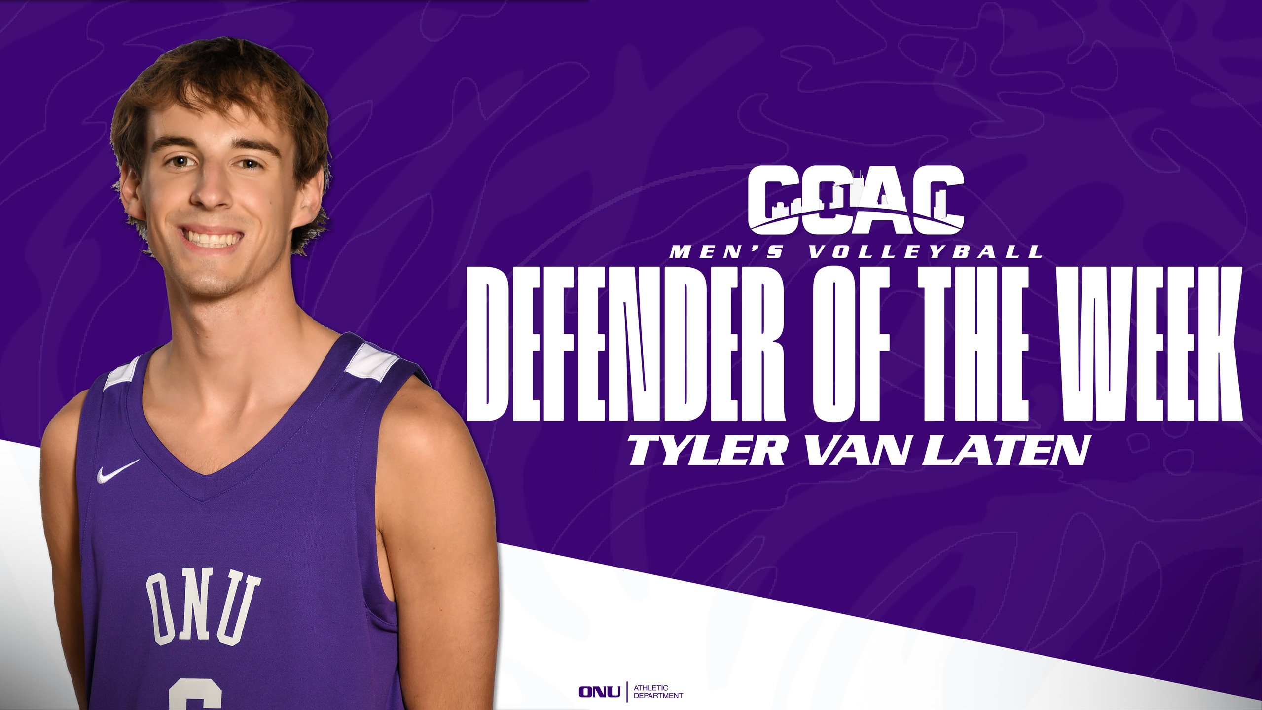 VAN LATEN EARNS CCAC DEFENDER OF THE WEEK HONORS