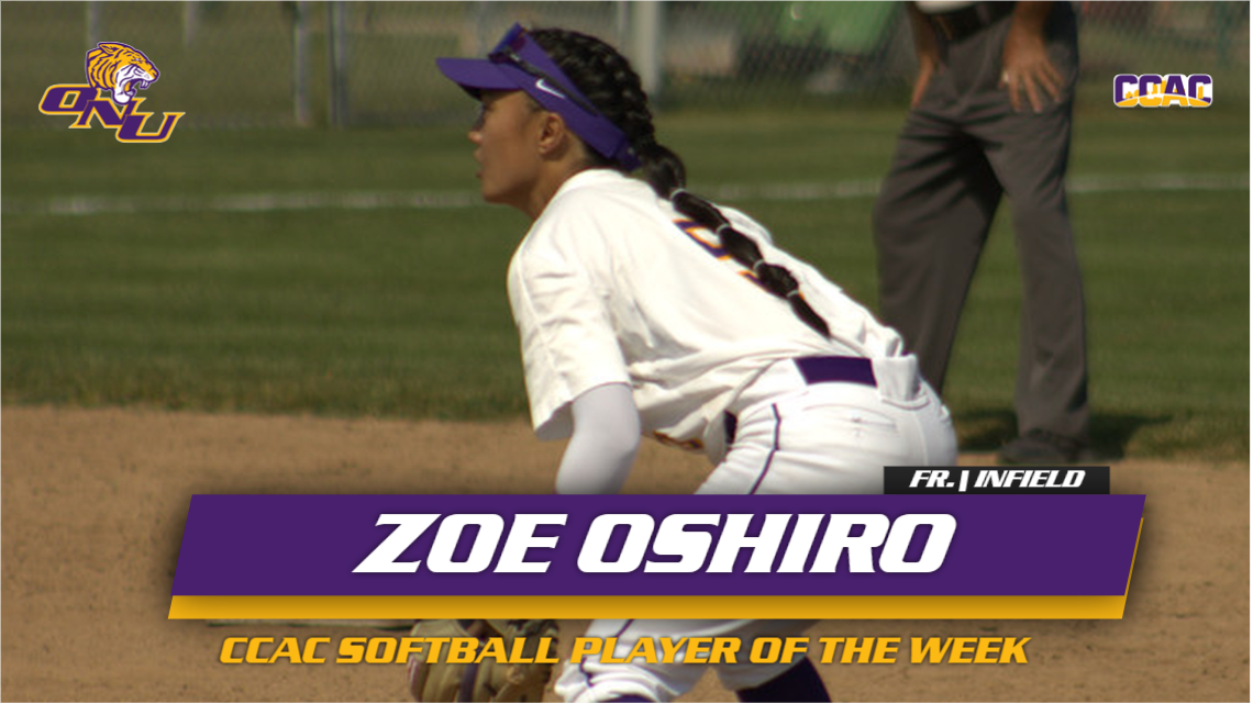 OSHIRO GETS NOD AS CCAC SOFTBALL PLAYER OF THE WEEK