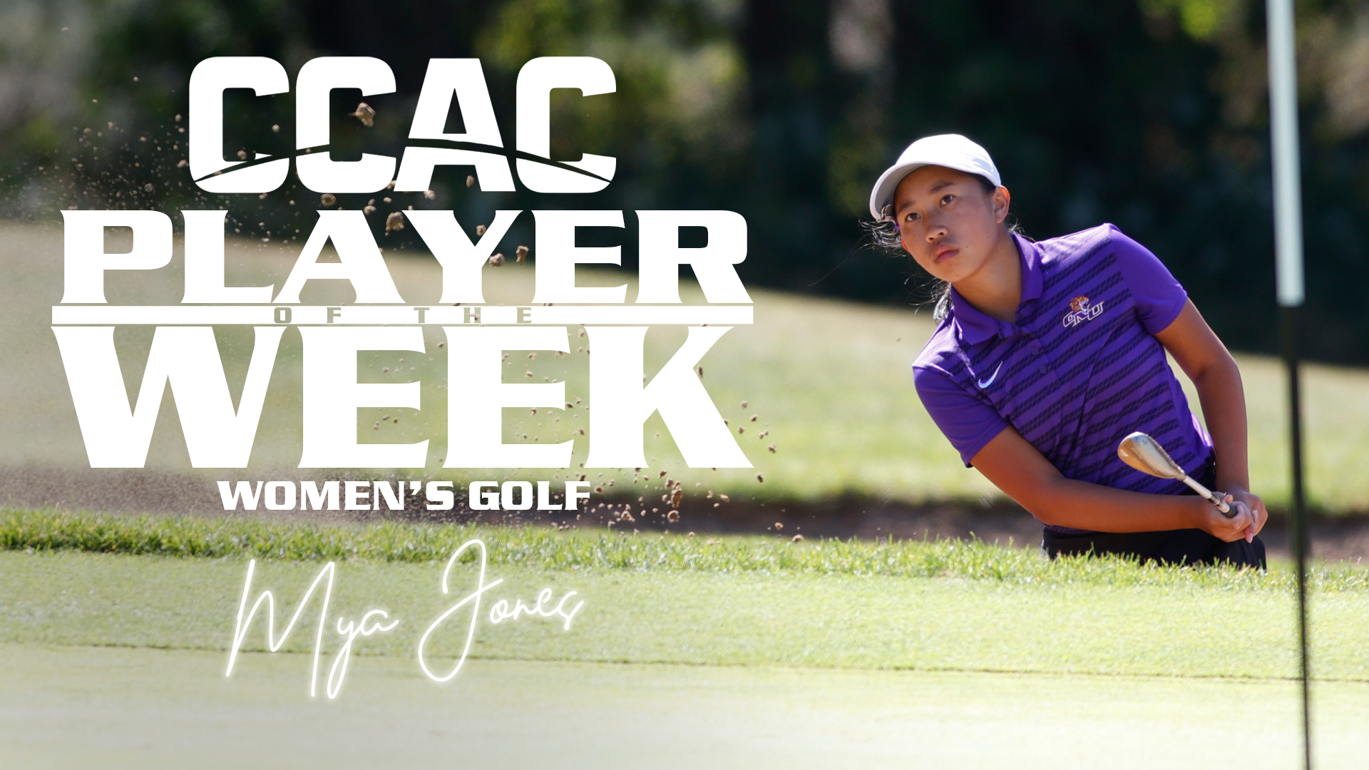 JONES GARNERS CCAC WOMEN&rsquo;S GOLFER OF THE WEEK HONORS