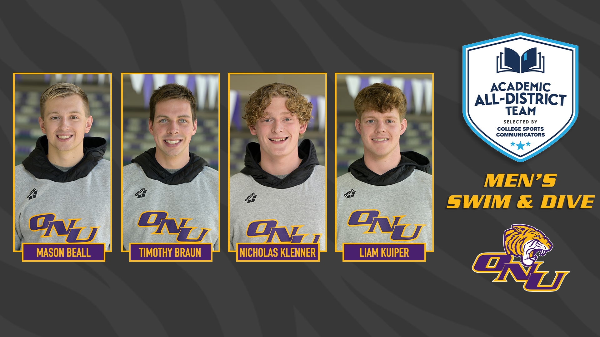 FOUR NAMED TO CSC ACADEMIC ALL-DISTRICT MEN&rsquo;S SWIM TEAM