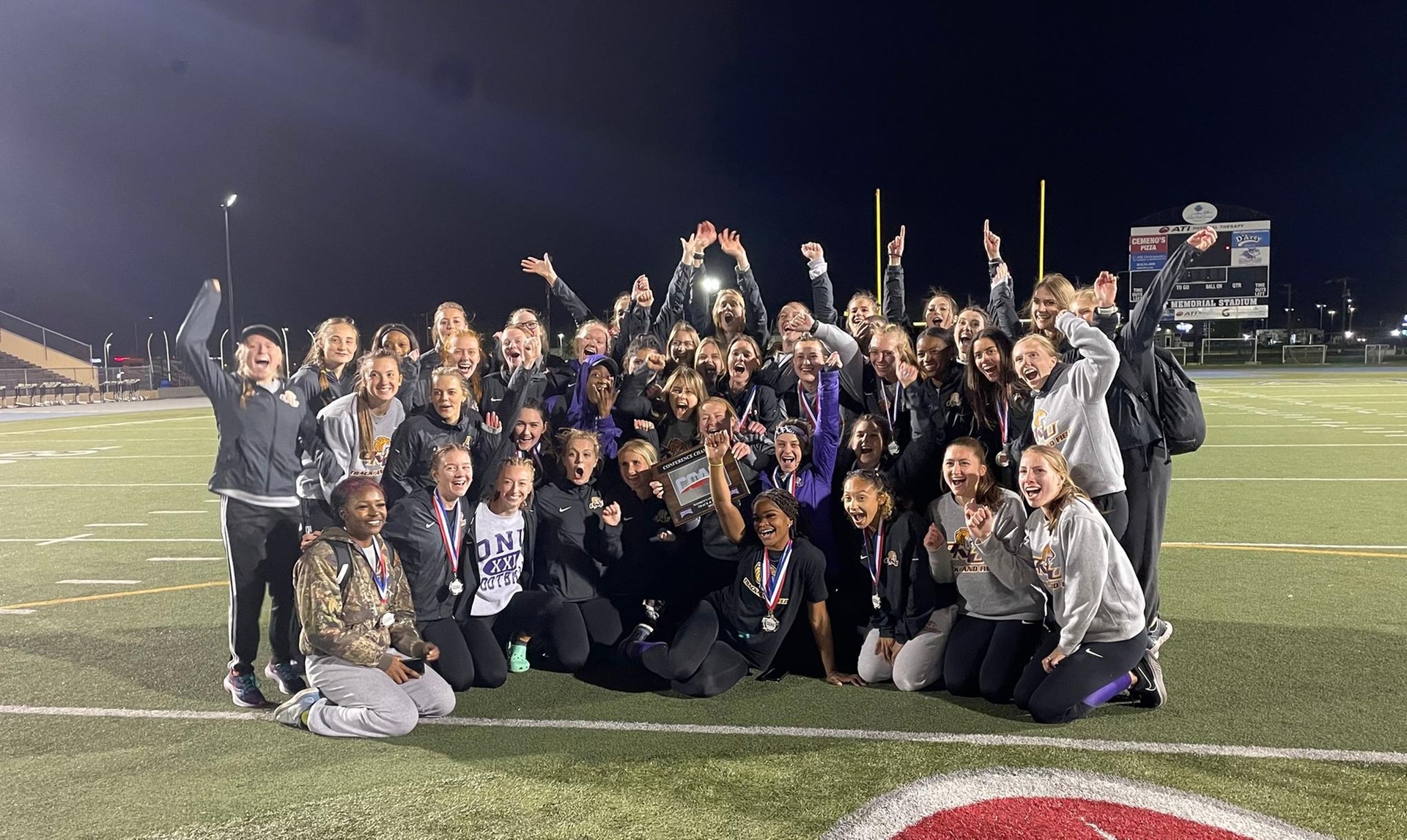 WOMEN'S TRACK WINS THE CCAC CHAMPIONSHIP IN RECORD-SETTING FASHION