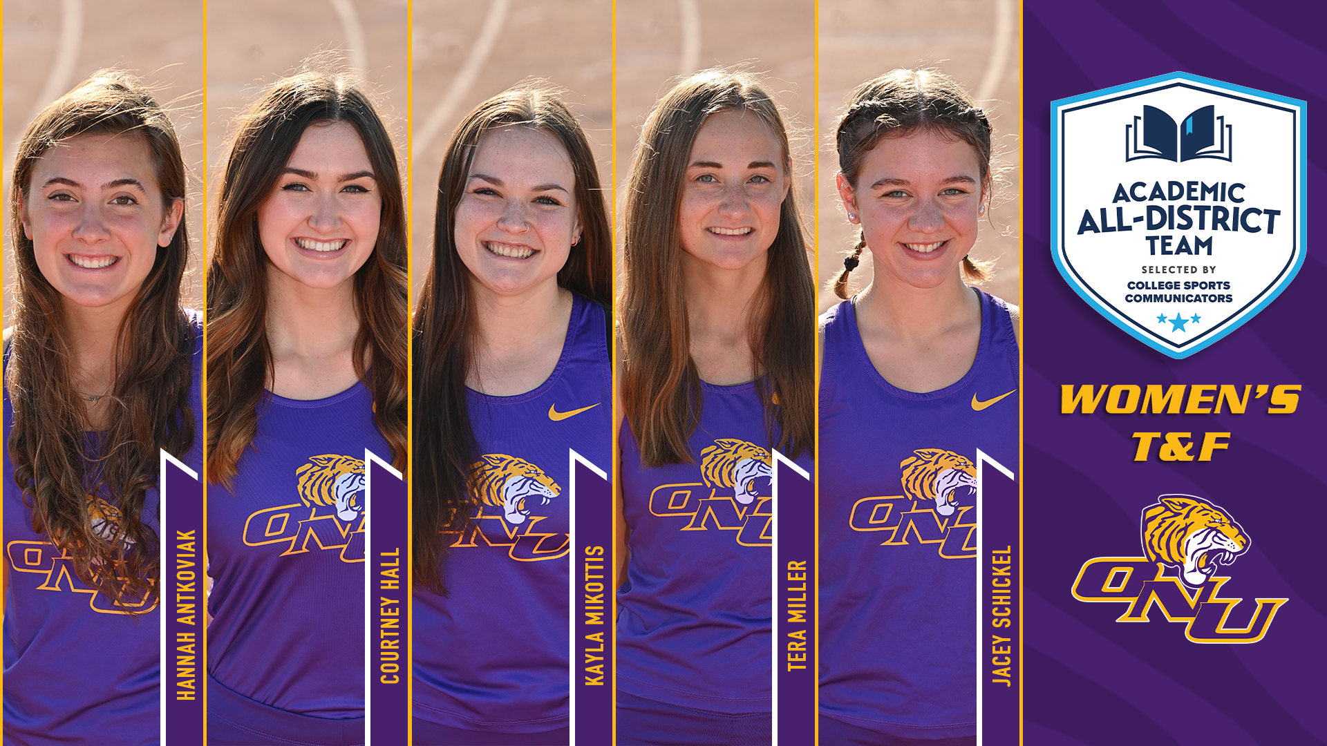 FIVE TIGERS NAMED TO ACADEMIC ALL-DISTRICT WOMEN&rsquo;S TRACK & FIELD TEAM