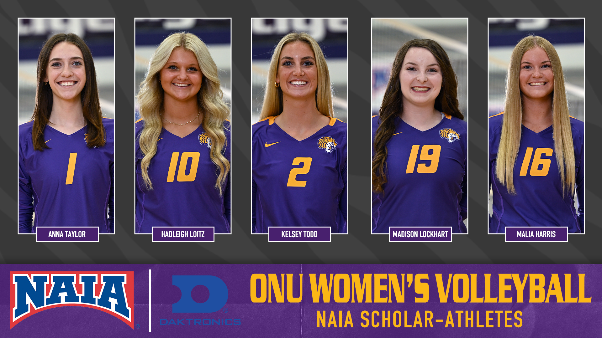 FIVE TIGERS NAMED NAIA SCHOLAR-ATHLETES