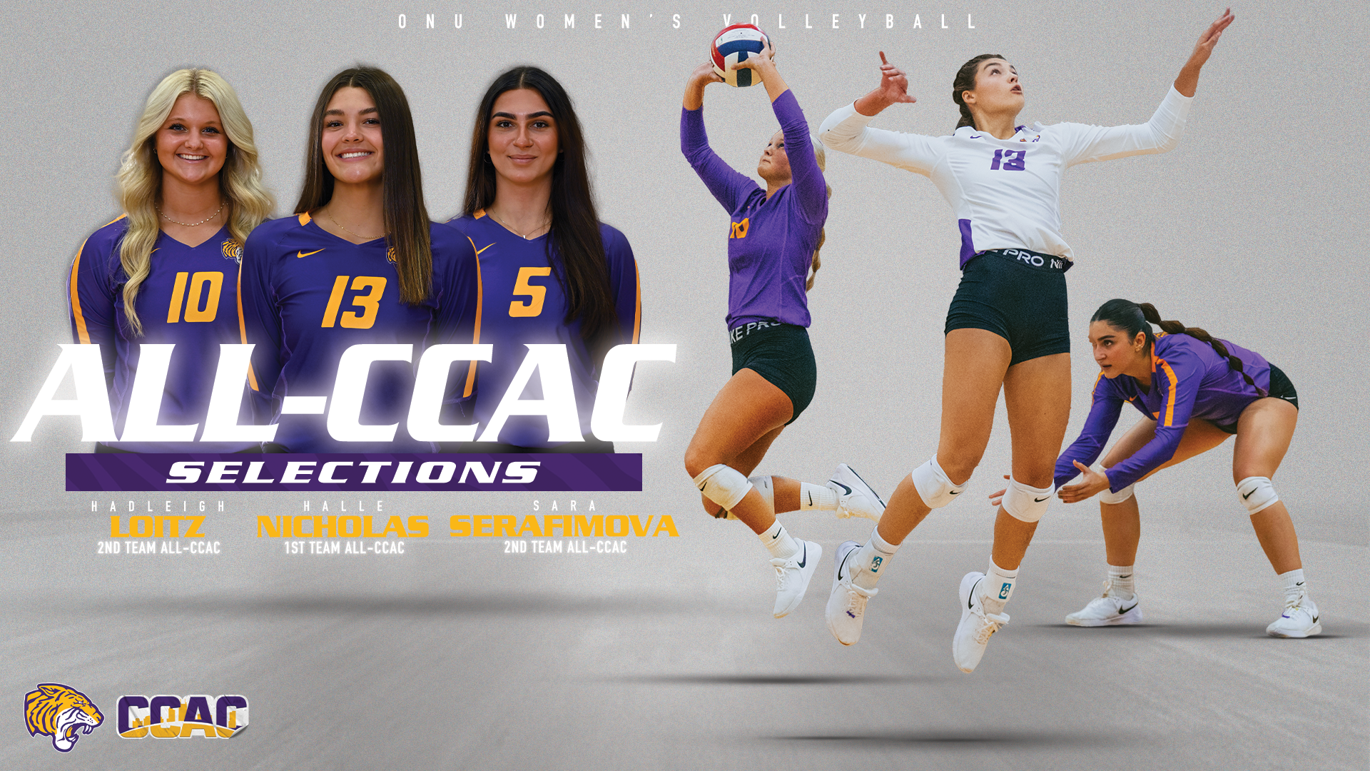 LOITZ, NICHOLAS, & SERAFIMOVA EARN ALL-CONFERENCE RECOGNITION